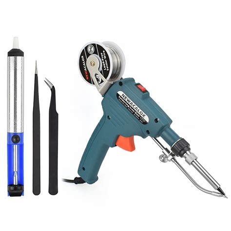 Electric Solder Tool Kit Tool Automatic Feed w/ Desoldering Pump/Tweezer/Tin Wire – Alexnld.com