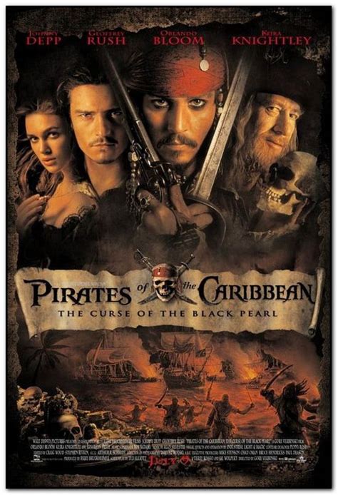 Pirates Of The Caribbean The Curse Of The Black Pearl Poster