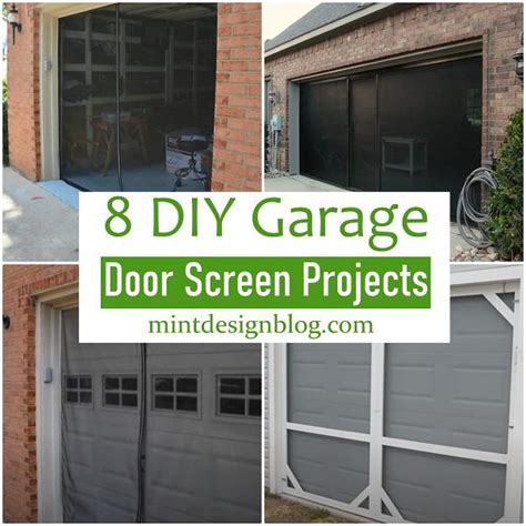 8 DIY Garage Door Screen Projects - Mint Design Blog