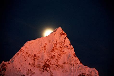 Himalayas in moonlight, seen during 3 Peaks 3 Weeks Himalayas. (Photo ...