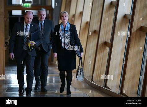 Edinburgh Scotland, UK 14 December 2023. Deputy First Minister Shona Robison MSP at the Scottish ...