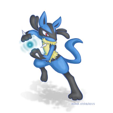 Lucario - Aura Sphere! by KumaDanDan on DeviantArt