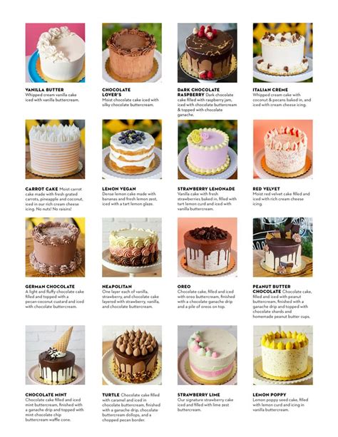 Cake Flavors | 2Tarts Bakery | Types of cake flavors, Cake flavors list, Bakery cakes