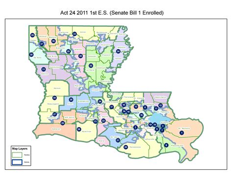 State redistricting information for Louisiana