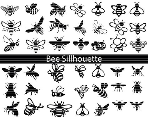 Bee Svg Bundle , Bee Silhouette Bundle, Bee Svg, Bee Clipart, Honey Svg ...