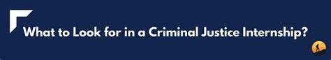 5 Criminal Justice Internships for College Students | Conquer Your Exam