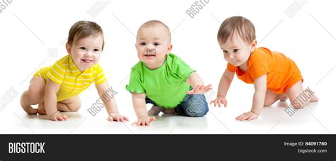 Funny Babies Crawling Image & Photo (Free Trial) | Bigstock