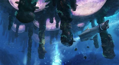 Floating island concept art : r/subnautica