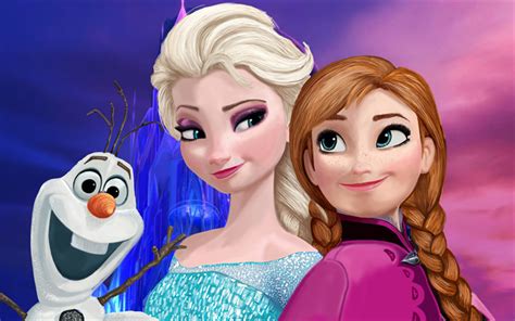 Download wallpapers Frozen 2, 2019, Elsa, Anna, Olaf, deer, new cartoons for desktop free ...