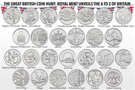 The 26 new 10p coins celebrate the best of British # ...