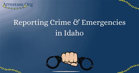 Reporting Crime & Emergencies in Idaho