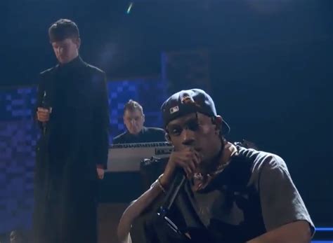 Travis Scott and James Blake "f*ck the club up" at 2019 Grammys: Watch