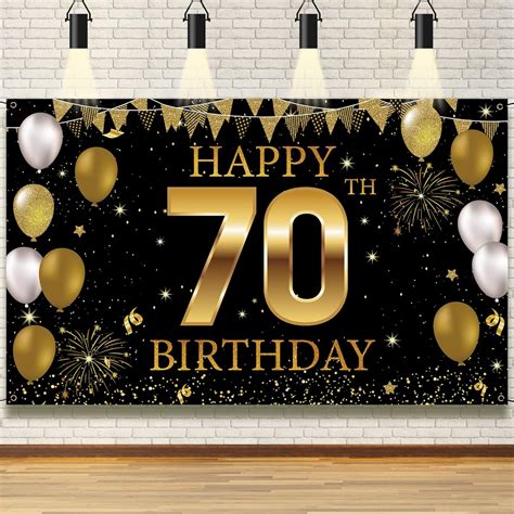 70th Birthday Party Decorations Backdrop Banner, India | Ubuy