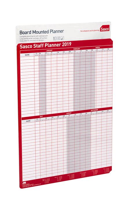 Sasco Mounted Staff Planner 2019 – Sasco Planners