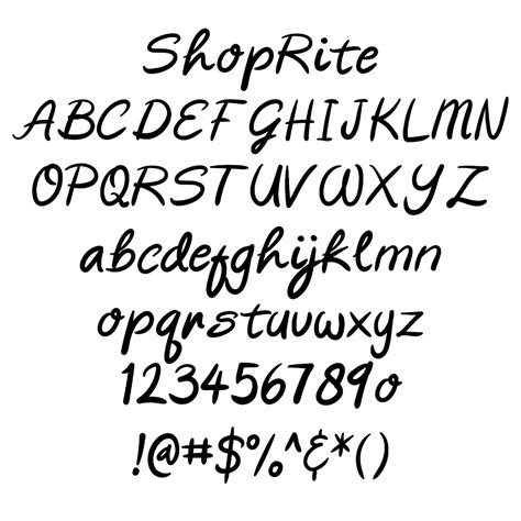 Shop Rite TrueType Font | Truetype fonts, Fonts, Font keyboard