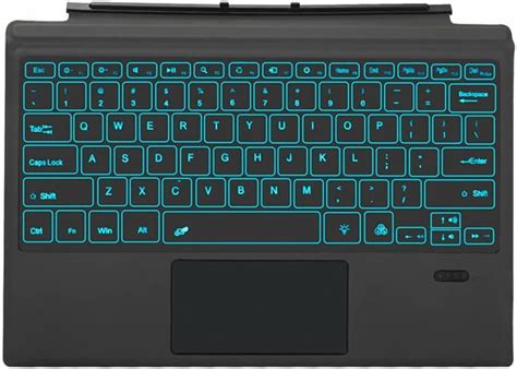 Amazon.com: Surface Pro 7 Wireless Bluetooth Keyboard with Touchpad 7 Color Backlit Rechargeable ...