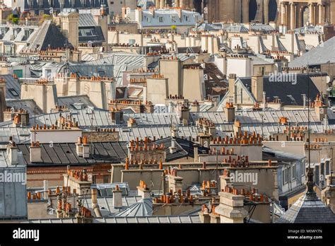 France,Paris,the rooftops of Paris in zinc Stock Photo - Alamy