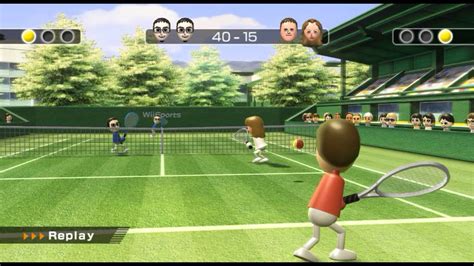 Tennis - Wii Sports Gameplay - Dolphin Emulator PC - YouTube