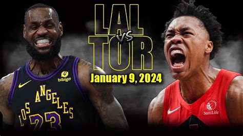 Los Angeles Lakers vs Toronto Raptors Full Game Highlights - January 9, 2023 | 2023-24 NBA ...