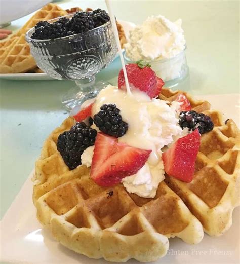 Gluten-Free Belgian Waffles with Buttermilk Syrup