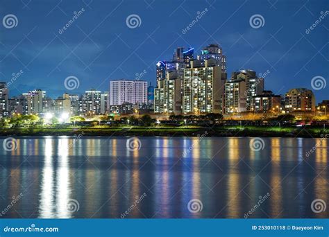 Night View of the Han River in Seoul Stock Photo - Image of business, famous: 253010118