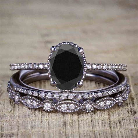 Black Wedding Rings, Custom Wedding Rings, Wedding Rings Simple, Wedding Rings Vintage, Wedding ...
