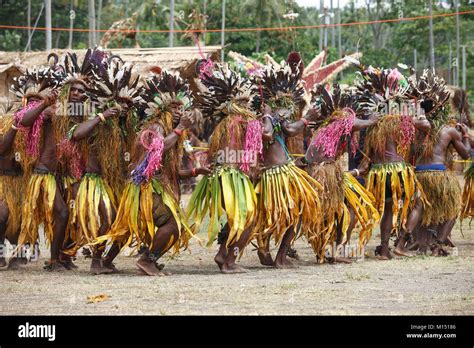 Papua New Guinea, West New Britain, ritual dances, The clothes are ...