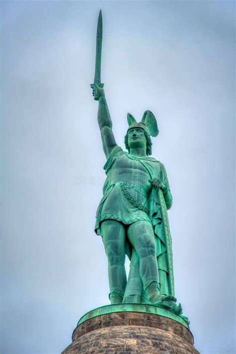 Hermann Monument in Teutoburg Forest in Germany Stock Image - Image of ...