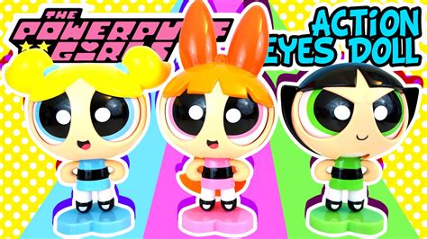 PowerPuff Girls Action Eyes Dolls - Cute Figure Toys - Blossom, Bubbles ...