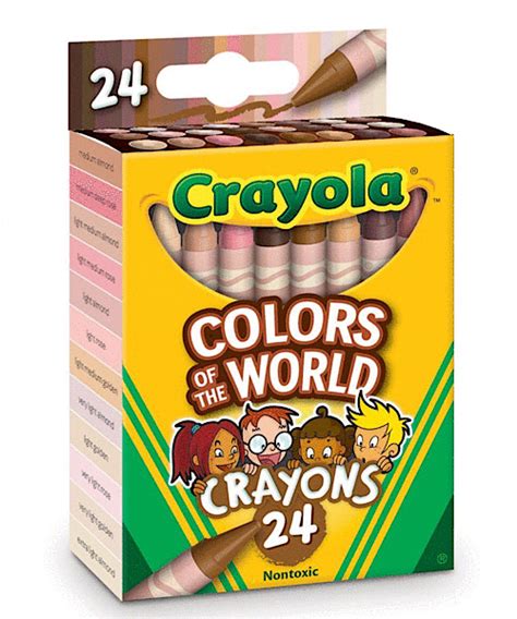crayola introduces new box with skin tone-inspired crayon colors