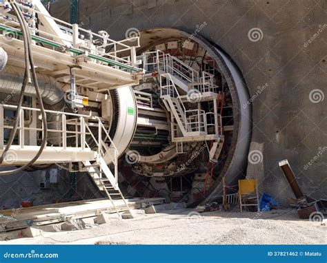 Tunnel Boring Machine (TBM) Stock Photography - Image: 37821462