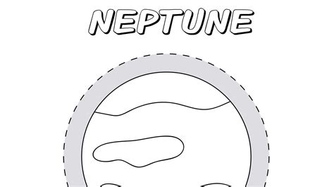 Neptune Planet Coloring Sheet