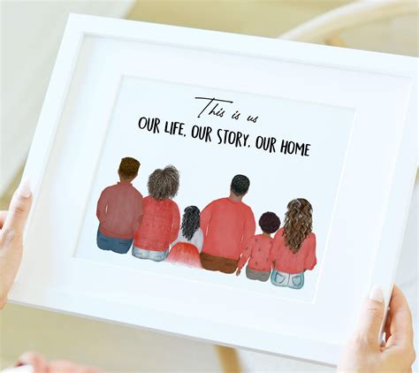 Personalized Family Wall Art up to 12 Family Members — Glacelis