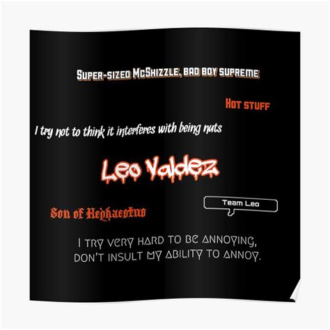 "Leo quotes pack " Poster by Digitalfairy | Redbubble