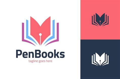 Premium Vector | Writer book logo template design