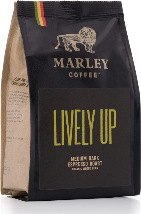 Lively Up Espresso Roast, Organic Ground Coffee, Marley Coffee, from The Family of Bob Marley ...