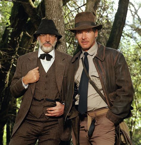 SEAN CONNERY and HARRISON FORD in INDIANA JONES AND THE LAST CRUSADE -1989-. Photograph by Album