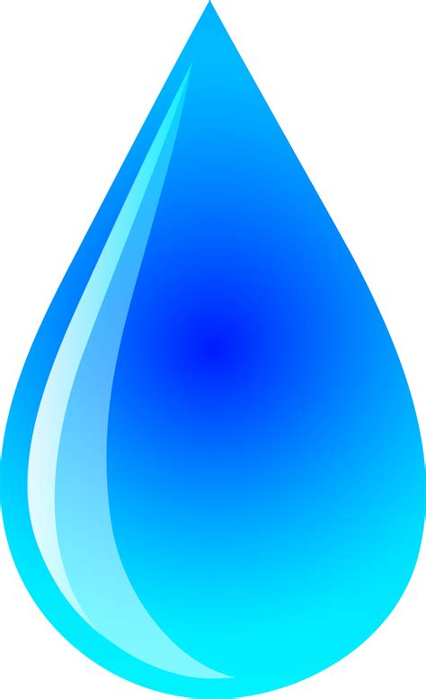 Blue Water Droplet Logo - Free Clip Art