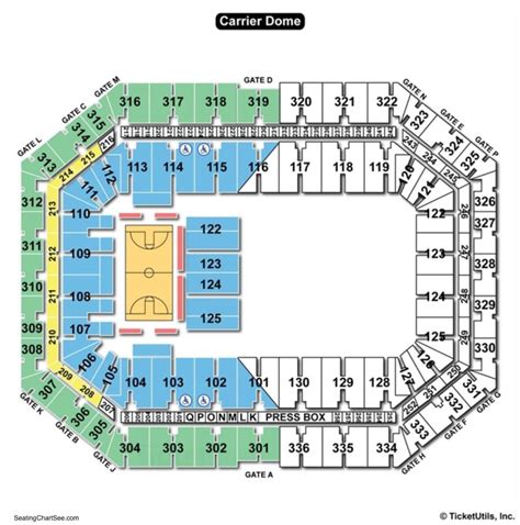 Carrier Dome Seating Chart Basketball | Cabinets Matttroy