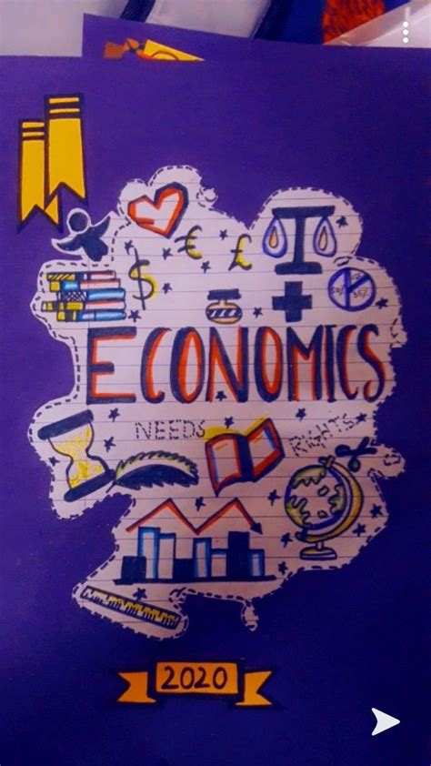 economics front page😘😘 | Book cover page design, Cover page for project, Economics