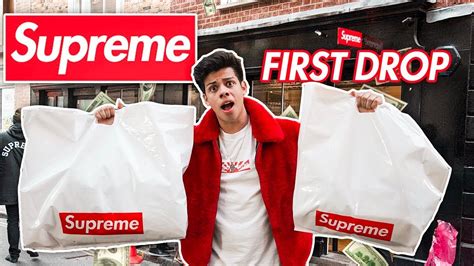 FIRST SUPREME DROP I BOUGHT EVERYTHING (LONDON) - YouTube