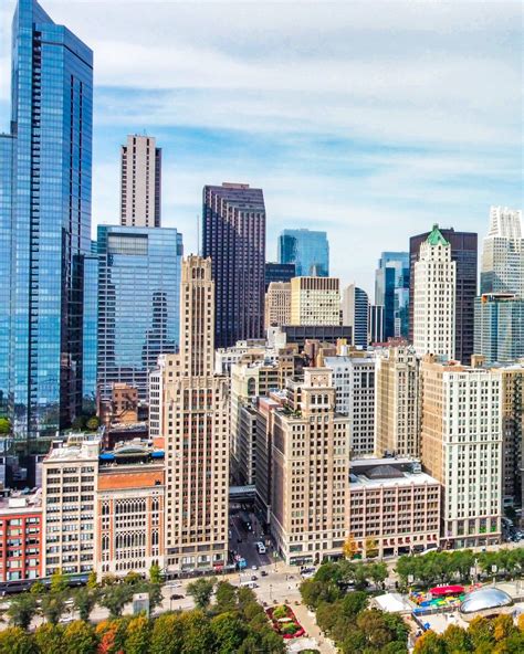 Chicago Skyline Wall Art Millennium Park Photo Chicago Bean | Etsy