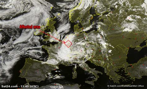 2916 Floods In Germany Map - Map