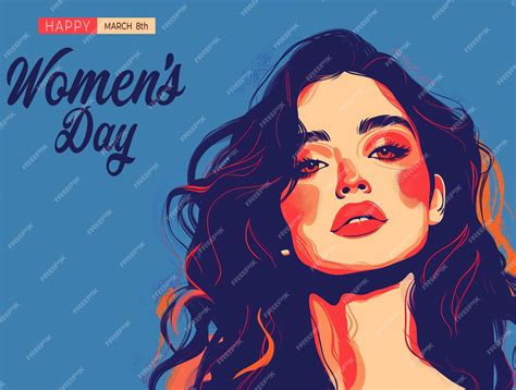 Premium PSD | Happy womens day greeting card design psd template