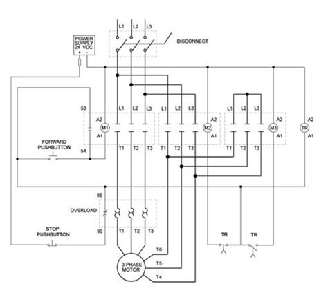 Simple Three Phase Motor Circuit Diagram Trailer Wiring Diagrams