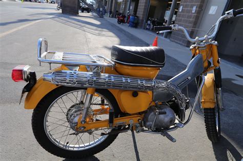 OldMotoDude: Honda Trail 90 on display at the 2018 Bonneville Vintage GP -- Tooele, Utah.