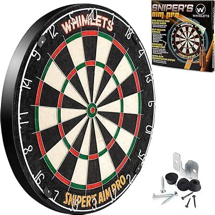 Whimlets Professional Dart Board Set - Bristle/Sisal Tournament ...