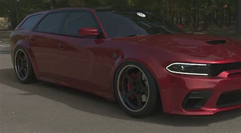 2022 Dodge Charger Hellcat Magnum Nails the CGI Widebody Muscle Wagon Approach - autoevolution