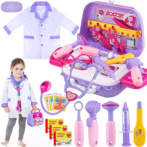 Buy GINMIC Kids Doctor Play Kit, 22 Pieces Pretend Play Doctor Set with ...