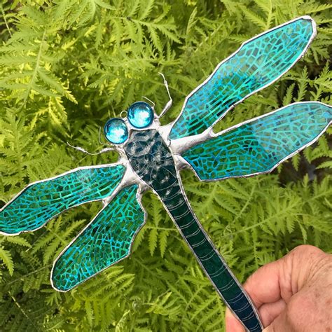 Dragonfly 11 Inch Art Glass Dragonfly - Etsy